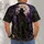 Gothic Outlaw Under a Full Moon for Halloween Nights and Dark Western Style All-over Print Unisex T-shirt - 4