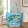 Colorful Sea Turtles for Coastal Beach Lovers and Ocean-Loving Moms Quilted Tote Bag - 1