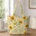 Golden Sunflower Blooms for Summer Birthdays, Garden Days, and Gifts for Garden Moms Quilted Tote Bag - 1