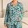 Blue Cowboy Hats, Boots and Stars for Cozy Ranch Nights and Kids' Western Weekends Satin Pajamas Set - 1