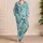 Blue Cowboy Hats, Boots and Stars for Cozy Ranch Nights and Kids' Western Weekends Satin Pajamas Set - 4