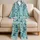 Blue Cowboy Hats, Boots and Stars for Cozy Ranch Nights and Kids' Western Weekends Satin Pajamas Set - 5