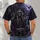 Crowned Skeleton Raven Moonlit Gothic Scene for Halloween Fans and Dark Fantasy Lovers All-over Print Unisex T-shirt - 4