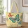 Turquoise Coral Butterfly Garden for Spring Birthdays and Nature-Loving Moms Quilted Tote Bag - 1