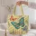 Turquoise Coral Butterfly Garden for Spring Birthdays and Nature-Loving Moms Quilted Tote Bag - 5