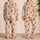 Gingerbread People, Candy Canes and Snowflakes for Cozy Christmas Holiday Cheer Satin Pajamas Set - 2