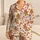 Gingerbread People, Candy Canes and Snowflakes for Cozy Christmas Holiday Cheer Satin Pajamas Set - 1