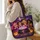 Candy Cauldron Witches for Halloween Trick-or-Treat Parties and Cozy Autumn Celebrations Quilted Tote Bag - 3