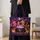 Candy Cauldron Witches for Halloween Trick-or-Treat Parties and Cozy Autumn Celebrations Quilted Tote Bag - 4