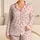 Pink Stripes And Red Hearts For Sweet Valentine's Mornings And Cozy Family Moments Satin Pajamas Set - 1