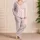 Pink Stripes And Red Hearts For Sweet Valentine's Mornings And Cozy Family Moments Satin Pajamas Set - 4