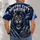 Roaring Blue-Eyed Lion and City Pride for Detroit Fans and Game Day Enthusiasts All-over Print Unisex T-shirt - 4