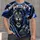Roaring Blue-Eyed Lion and City Pride for Detroit Fans and Game Day Enthusiasts All-over Print Unisex T-shirt - 1