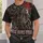 Skeleton Cowboy Rodeo Scene for Western Gothic Nights and Dark Country Style All-over Print Unisex T-shirt - 6