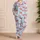 Coral Crab and Sky Blue Stripes for Cozy Coastal Family Gatherings and Kids Summer Satin Pajamas Set - 4