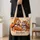 Pumpkin-Hatted Dog, Cat and Hamster for Cozy Halloween Trick-or-Treating Gifts Quilted Tote Bag - 4