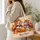 Pumpkin-Hatted Dog, Cat and Hamster for Cozy Halloween Trick-or-Treating Gifts Quilted Tote Bag - 3