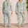 Easter Bunnies, Blue Floral Eggs and Spring Blooms for Children's Holiday Celebrations Satin Pajamas Set - 2