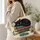 Black Cat Curled on Library Books for Cozy Reading Days and Book Lover Gifts Quilted Tote Bag - 3