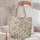 Blush Rose and Sage Botanical Blooms for Romantic Garden Days and Thoughtful Gifting Quilted Tote Bag - 5