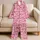 Pink Ribbon Bow Motifs for Cozy Bedtime and Sweet Gift Giving for Girls and Kids Satin Pajamas Set - 5