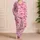 Pink Ribbon Bow Motifs for Cozy Bedtime and Sweet Gift Giving for Girls and Kids Satin Pajamas Set - 4
