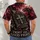 Bible Cross and Crimson Stone Scene for Faith and Encouragement, Christian Believers All-over Print Unisex T-shirt - 4