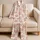 Sweet Coral Piglets And Pink Hearts For Cozy Evenings And Little Girls Satin Pajamas Set - 5