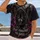 Gothic Wolf Under a Full Moon for Dark Nights and Halloween, Men’s Alternative Style All-over Print Unisex T-shirt - 2