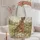 Wild Meadow Hare and Wildflowers for Woodland Lovers and Nature Walks Quilted Tote Bag - 5