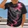 Crimson Cross and Stormlit Mountain Valley for Faithful Everyday Wear and Prayer All-over Print Unisex T-shirt - 2