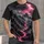 Crimson Cross and Stormlit Mountain Valley for Faithful Everyday Wear and Prayer All-over Print Unisex T-shirt - 1
