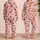 Dachshund Poolside Fun With Pink Swim Rings for Cozy Home Days and Playtime for Kids Satin Pajamas Set - 2
