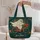 Ghost Riding Bicycle With Pumpkin for Whimsical Halloween Cottagecore Gifts Quilted Tote Bag - 5