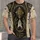 Praying Hands Cross and Crown for Church Worship and Daily Christian Men's Wear All-over Print Unisex T-shirt - 1