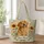 Golden Retriever and Sunflowers for Cottagecore Dog Lover Gifts Quilted Tote Bag - 1