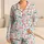Sweet Bunny Faces With Pink Hearts for Cozy Weekend Lounging and Springtime Gifting Satin Pajamas Set - 1