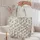 Monochrome Wildflower Botanicals for Everyday Market Shopping and Nature-Loving Gifting Quilted Tote Bag - 5