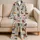 Dachshund And Garden Flowers For Cozy Lounging And Dog Lover Gifting Satin Pajamas Set - 5