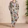 Dachshund And Garden Flowers For Cozy Lounging And Dog Lover Gifting Satin Pajamas Set - 4