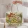 Sheep, Cow and Chicks in a Meadow for Cottage Farmhouse Laundry Room Decor Gifts Quilted Tote Bag - 5
