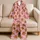Cute Gingerbread Men and Candy Colors for Cozy Christmas Holiday Cheer and Festive Gifting Satin Pajamas Set - 5