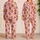 Cute Gingerbread Men and Candy Colors for Cozy Christmas Holiday Cheer and Festive Gifting Satin Pajamas Set - 2