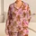 Cute Gingerbread Men and Candy Colors for Cozy Christmas Holiday Cheer and Festive Gifting Satin Pajamas Set - 1