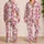 Pink Ghosts and Jack-o'-Lanterns for a Playful Halloween Night with Your Favorite Person Satin Pajamas Set - 2