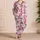 Pink Ghosts and Jack-o'-Lanterns for a Playful Halloween Night with Your Favorite Person Satin Pajamas Set - 4