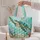 Sea Turtle and Coral Coastal Laundry Room Gift for Beach House Living Quilted Tote Bag - 5