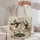 Christmas Geese and Winter Village Holiday Scene for Cozy Seasonal Gifting Quilted Tote Bag - 5