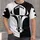 Bold Monochrome Football Emblem for Game Day Style and Weekend Tailgating Fans Wear All-over Print Unisex T-shirt - 1