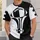 Bold Monochrome Football Emblem for Game Day Style and Weekend Tailgating Fans Wear All-over Print Unisex T-shirt - 6